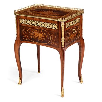 24. A Louis XVI writing table, "Table en chiffonnière", attributed to R Vandercruse Lacroix.