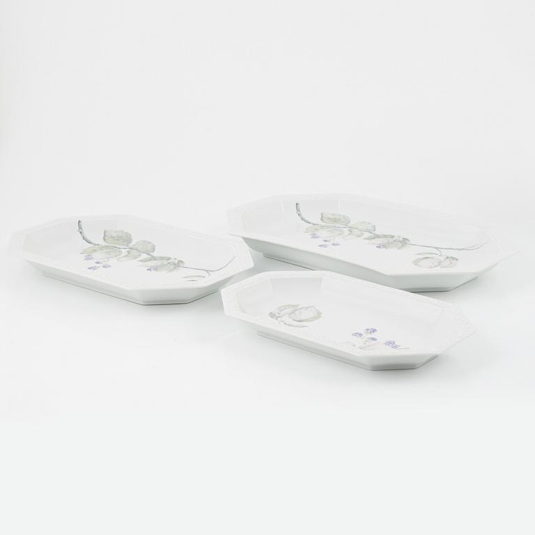 A 75-piece porcelain coffee and dinner service, 'Maria Blackberry", Rosenthal, Germany.