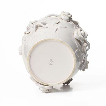 Lidded urn, faience, Rörstrand, mid-20th century.
