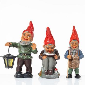 Gnomes, 3 pcs, Germany, mid/second half of the 20th Century.