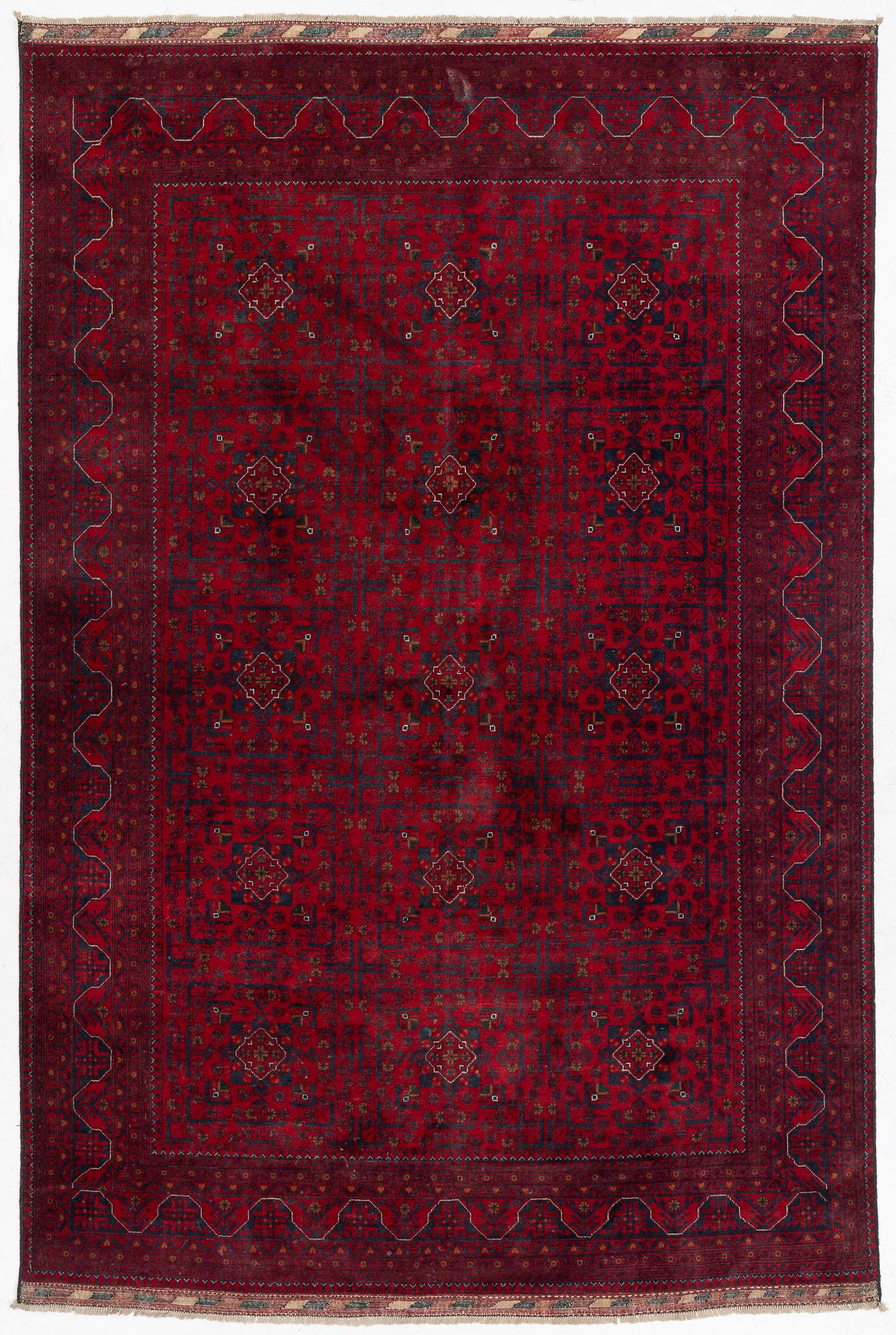 Carpet, Afghan, Khan Mohammadi, approx. 292 x 201 cm.