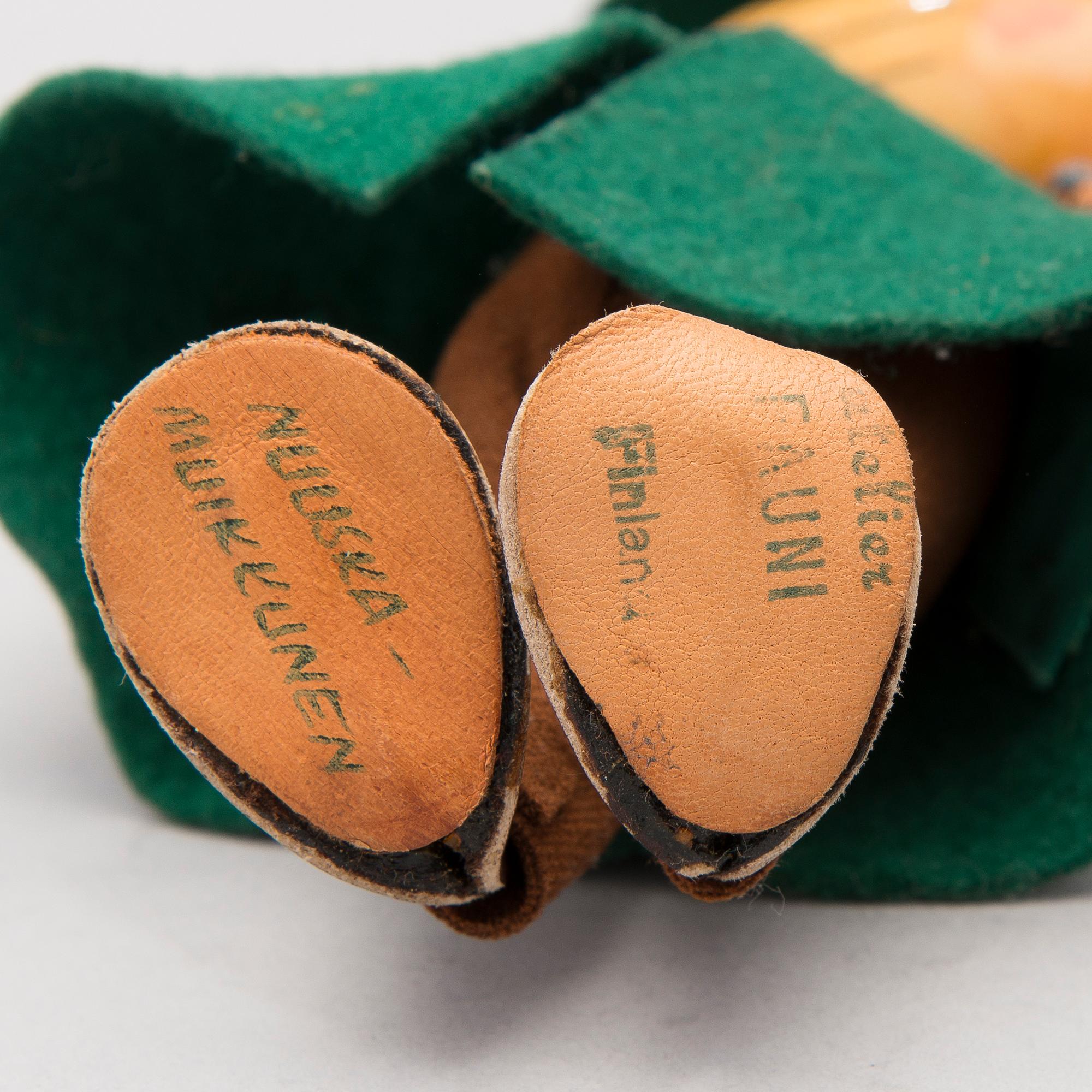 A 1950-60s Moomin character Snufkin  by Atelier Fauni, Finland.