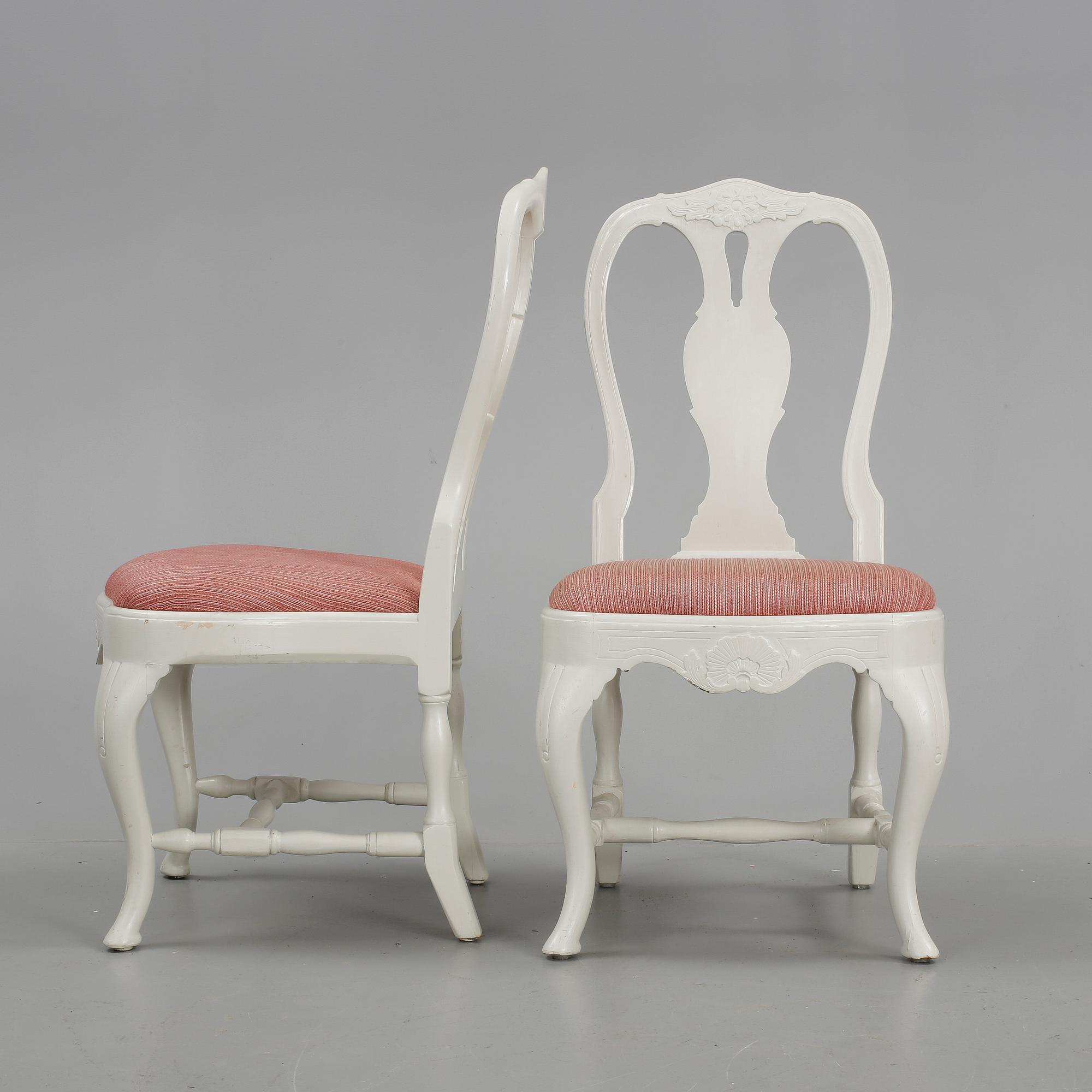 STOLAR, 4 st, rokokostil, omkring 1900.