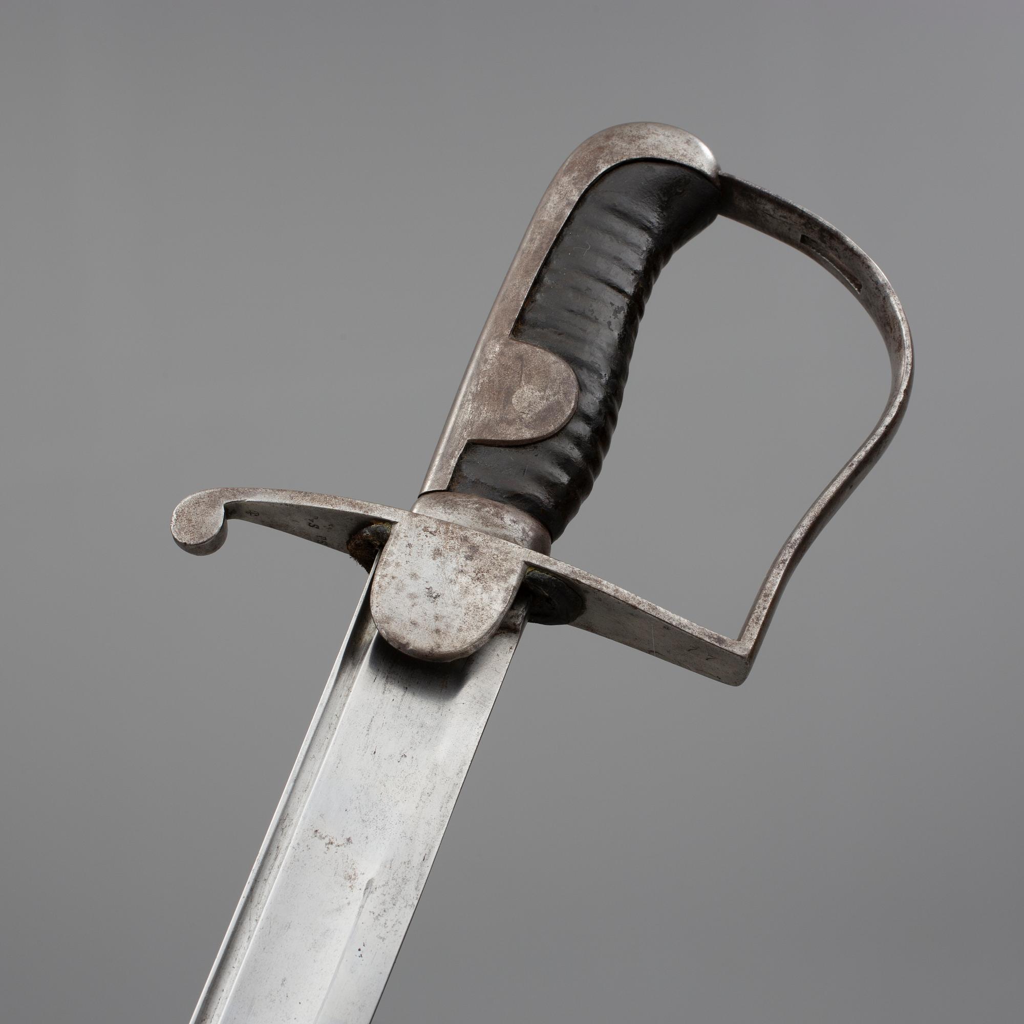SABEL, för manskap inom artilleriet, m/1831, Sverige.