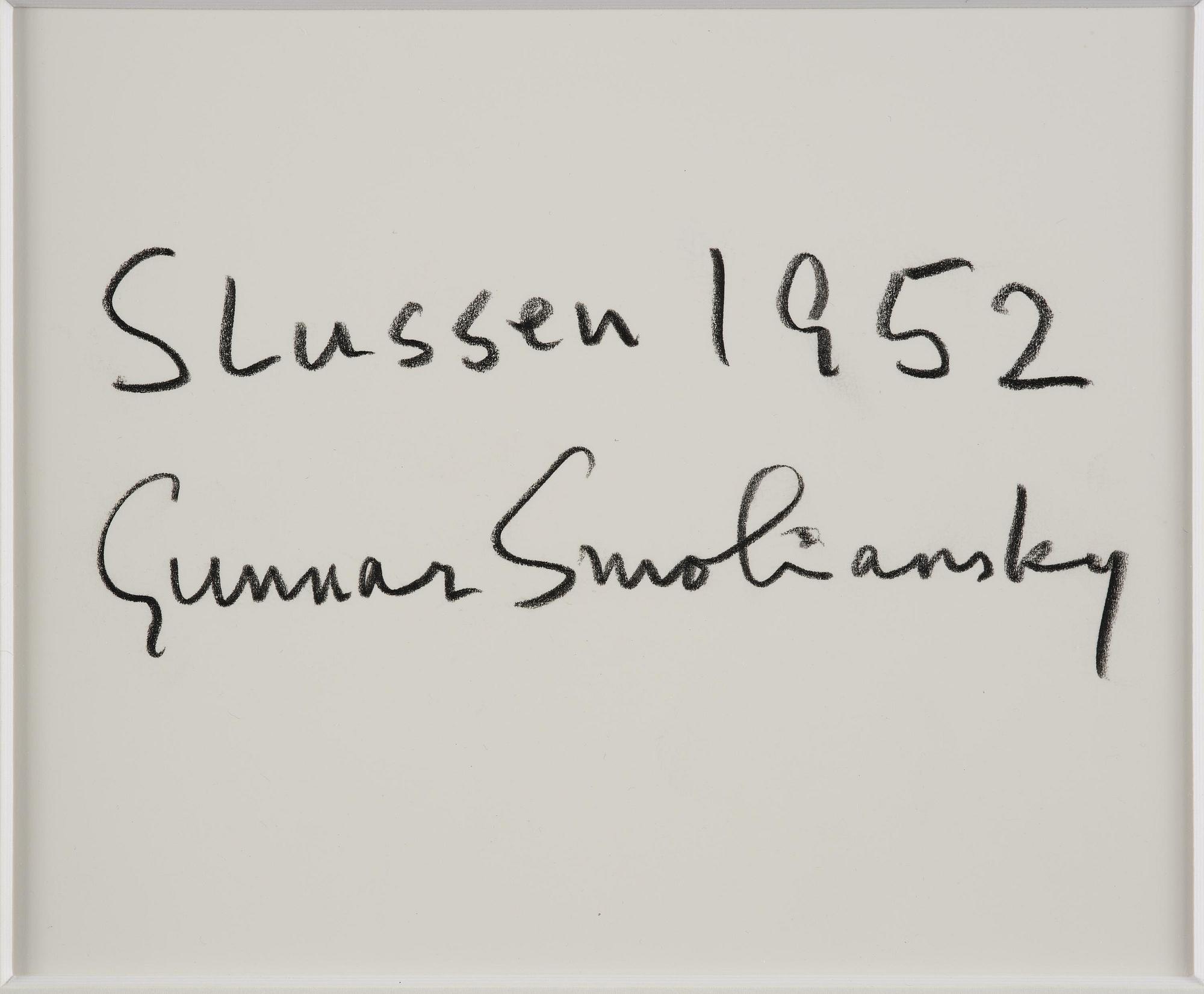 Gunnar Smoliansky, "Slussen", 1952.