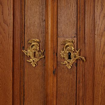 A Baroque Oak Cabinet, second half of the 18th Century.