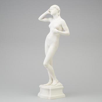 PER HASSELBERG, efter, figurin, parian,  Gustafsberg. Cirka 1900.