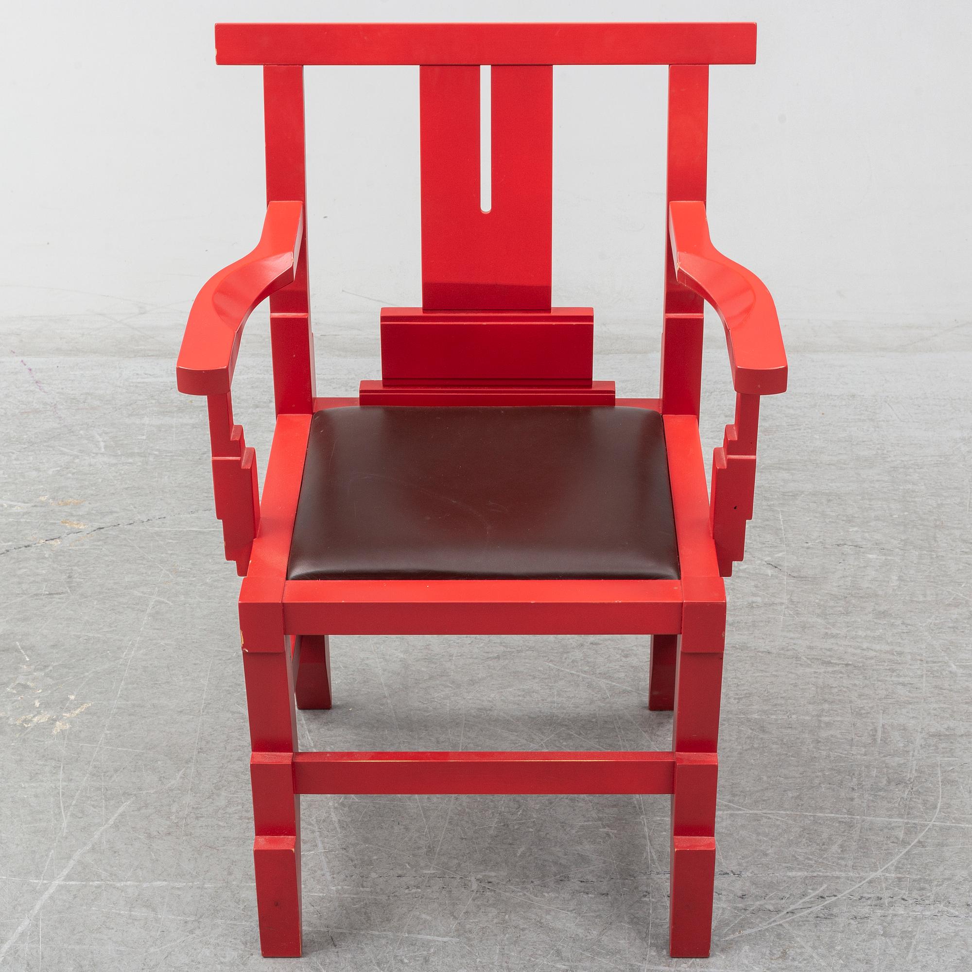 JOHN KANDELL, a 'Solitaire' armchair, Källemo AB, designed in 1988.