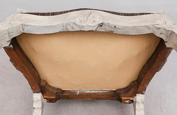 KARMSTOLAR, 1 par, barockstil, 1900-talets andra hälft.