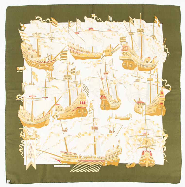 Hermès, A silk scarf "Armada".