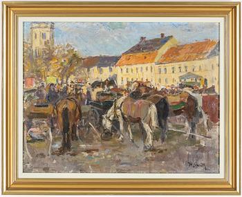 WILHELM SMITH, olja på duk, signerad.