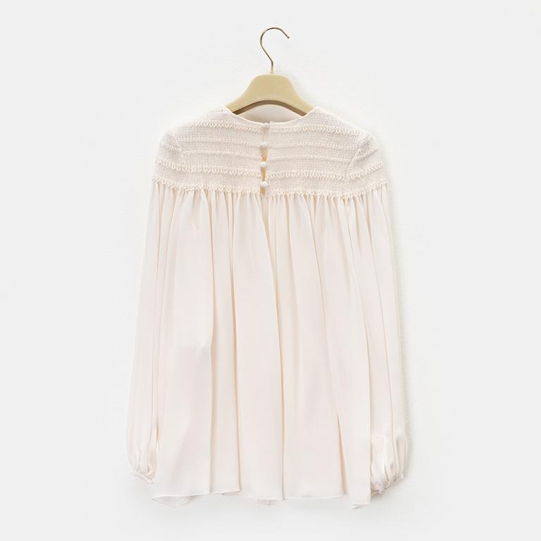 Chloé, a silk top, size 34.