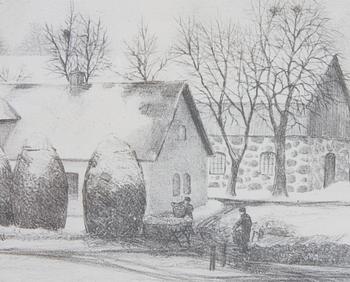 JOHANSSON-THOR, EMIL. Litografi, sign o dat 1937.