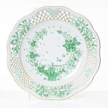 A 42-piece 'Chinese Bouquet' porcelain service and six 'Waldstein rose' coffee cups with saucers, Herend, Hungary.