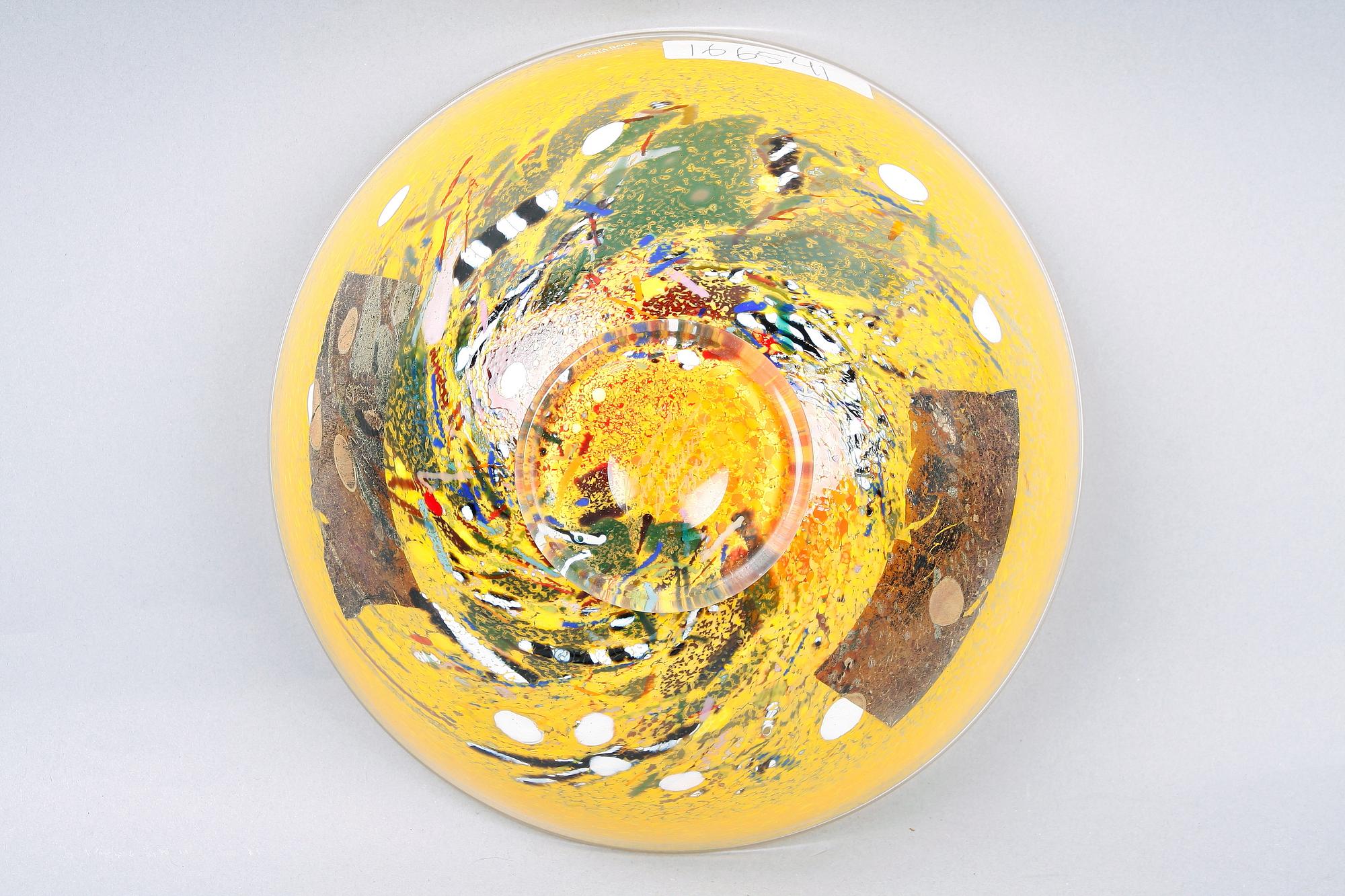 SKÅL, glas, Bertil Vallien, Kosta Boda Artist Collection, sign o numr 51372.