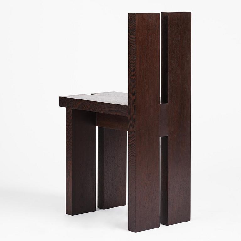 Nick Ross, a "P-A chair 03", ed. 1/8, executed in his own studio, Stockholm, 2024.