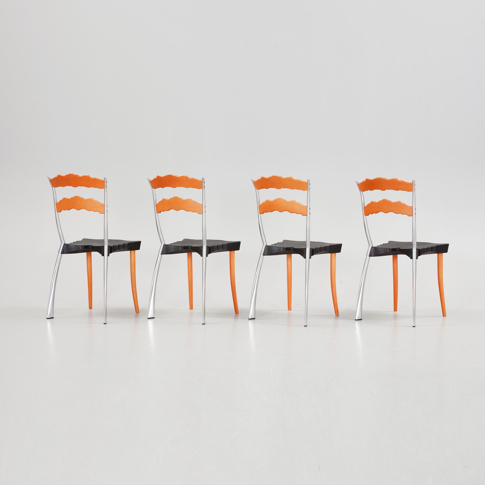 STOLAR, 4 st, "Sedlak", Borek Sipek för Vitra, 1992.
