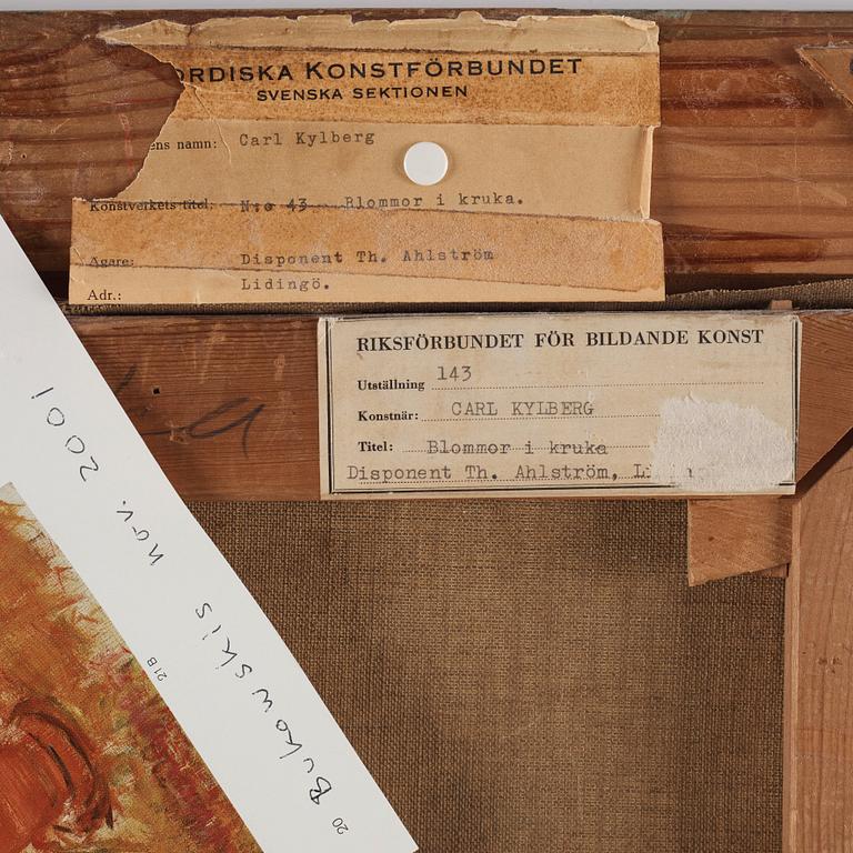 Carl Kylberg, olja på duk, signerad C Kylberg, utförd 1938.
