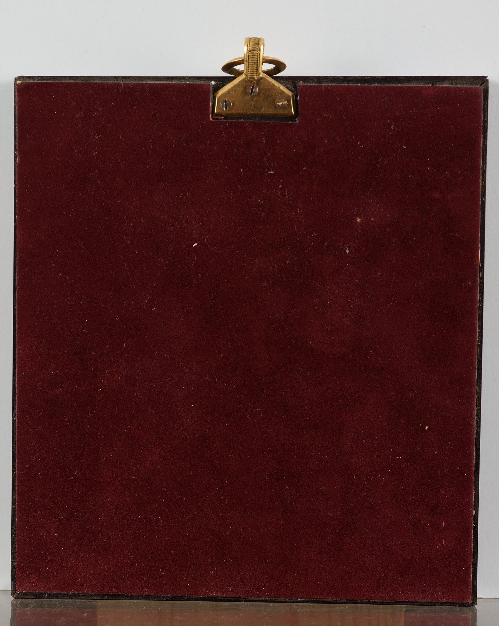 Anders Gustaf Andersson, A pair of miniatures. Signed G Andersson pinxit and dated 1825. Gouache 9,5 x 7,5 cm. Period frames.