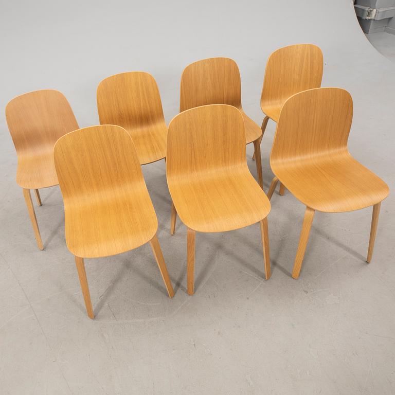 Mika Tolvonen 'Visu' chairs, seven pieces, for Muuto Denmark, 21st century.