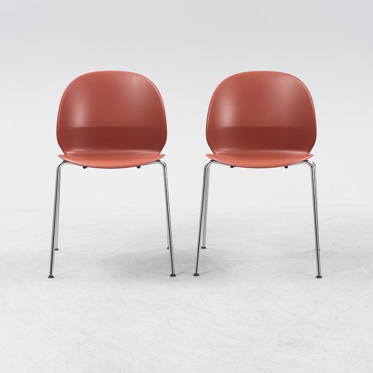 Nendo, a set of six model 'N02-10 Recycle chairs, Fritz Hansen, Denmark, 2020.
