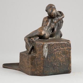 Carl Eldh, sculpture. Signed and dated 1911. Foundry mark. bronze, height 19.5 cm.