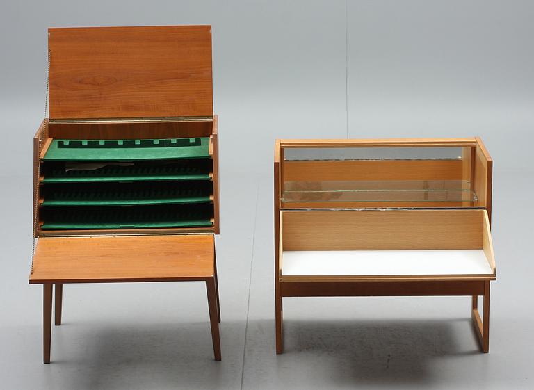 SCHATULL samt BARSKÅP, 1900-talets andra hälft.