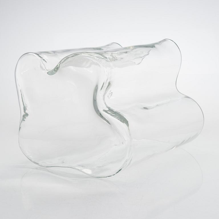 Alvar Aalto, A glass vase '3031', signed Alvar Aalto 111/ 1990.