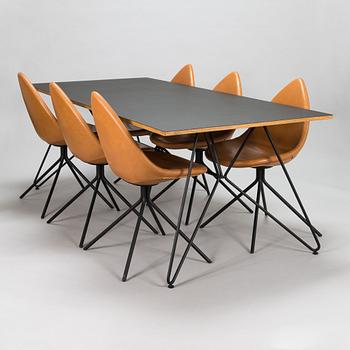 Henrik Pedersen, dining table 'Sketch' for Houe Karim Rashid, eight 'Ottawa' chairs for BoConcept.
