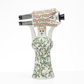 Lisa Larson, a stoneware sculpture, "Samhällsdebatten', Gustavsberg, Sweden 1969-71.