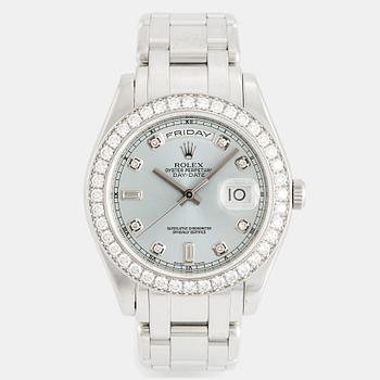 14. Rolex, Day-Date, "Masterpiece", "Glacier Blue Diamond Dial", ca 2005.