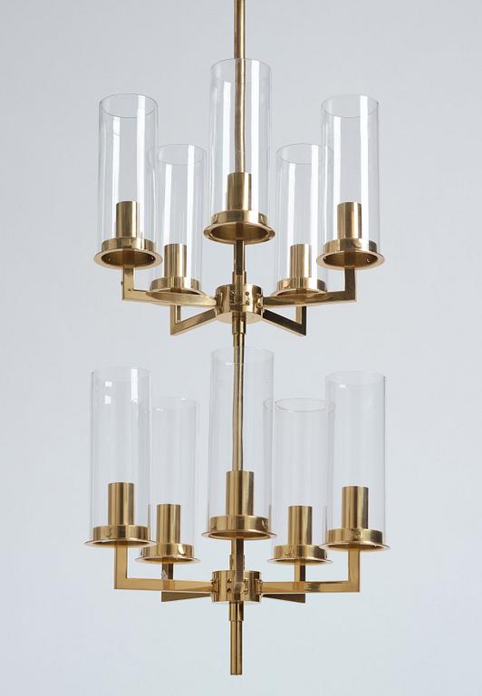 Hans-Agne Jakobsson, a pair of "Sonata" ceiling lamps, Hans-Agne Jakobsson AB, Markaryd, 1960s-70s.