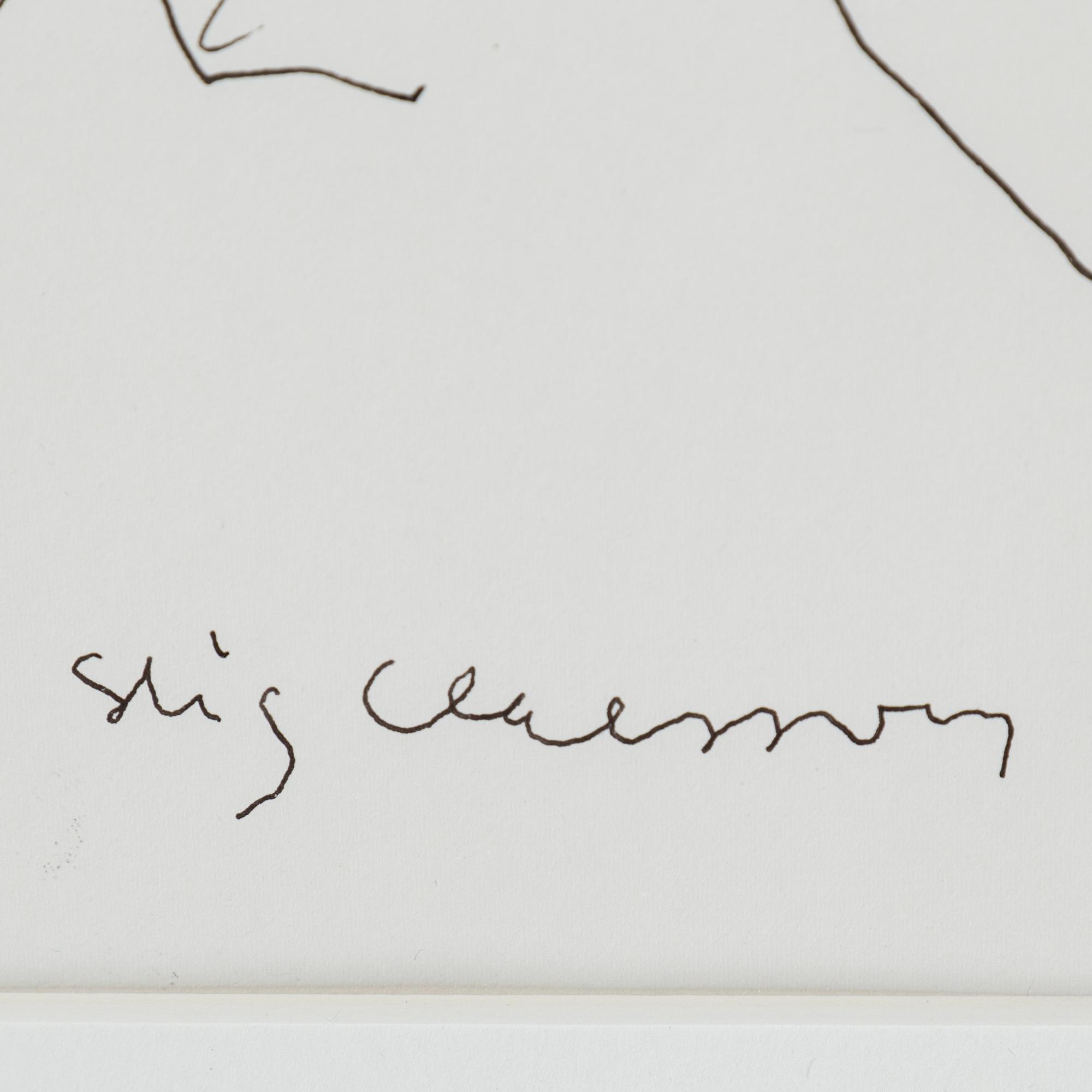 STIG CLAESSON, drawing, signed. - Bukowskis