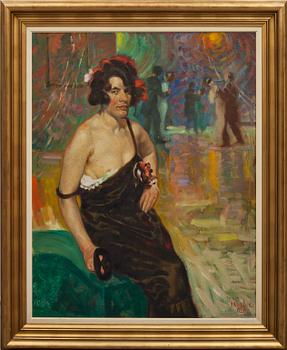 FRITZ KÄRFVE, olja på duk, sign o dat 1924.