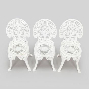 Three garden chairs, second half of the 20th century.