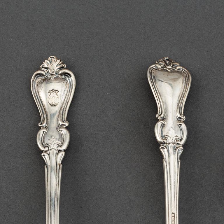 Christina Hammer, ströskedar, ett par, Stockholm 1849.