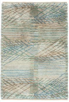 Barbro Nilsson, A CARPET. "Marina". Knotted pile. 227 x 152 cm. Signed AB MMF BN.