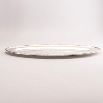 Vilhelm Christesen, serveringsfat silver Köpenhamn 1900.