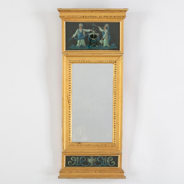 SPEGEL, sengustaviansk, omkring 1800.
