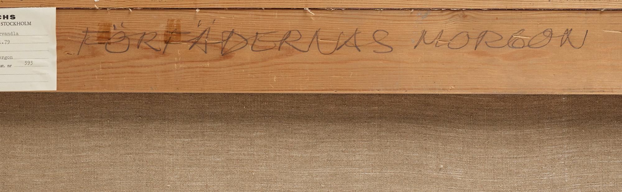 CO Hultén, "Förfädernas morgon".