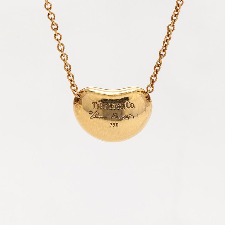 Tiffany & Co, Elsa Peretti, an 18K gold 'Bean' necklace.