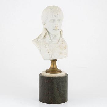 Figurin, parian, byst av Napoleon.