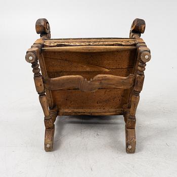 A late Baroque armchair, 18th century.
