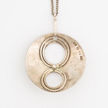 Rosa Taikon, hänge silver.