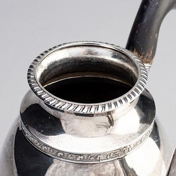 Jacob Lenholm, kaffekanna, Silver, Stockholm, 1828.