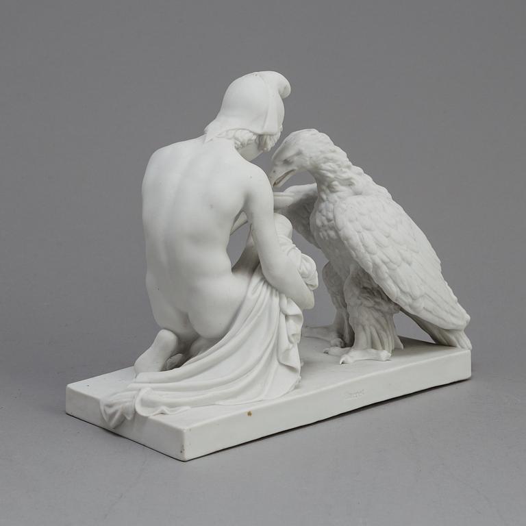 A PARIAN FIGURE after Thorvaldsen, Eneret,  Royal Copenhagen, ca 1900.