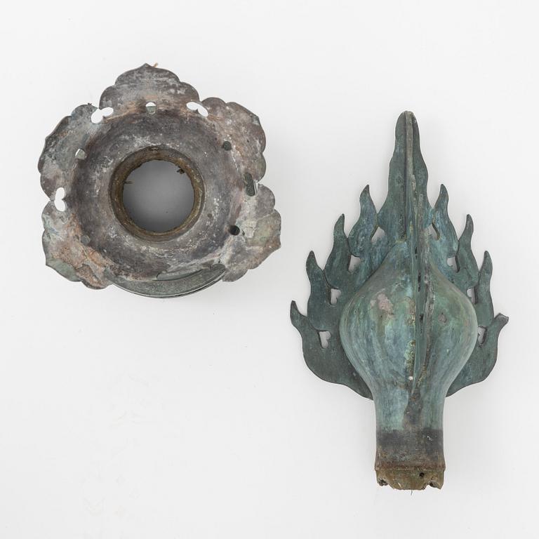 Lykta, brons. Japan, tidigt 1900-tal.