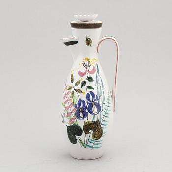 Stig Lindberg, an earthenware lidded jug, Gustavsbergs studio.