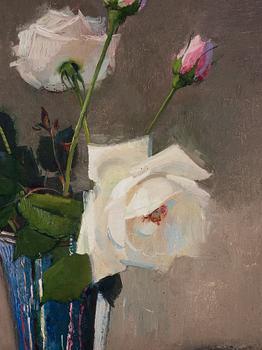 Olle Hjortzberg, Still life with roses.