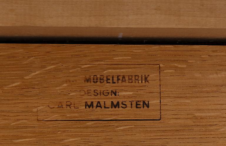 STOLAR, 8 st, "Calmare Nyckel", Carl Malmsten, Åfors Möbelfabrik, 1900-talets andra hälft.